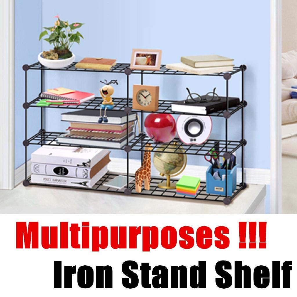 3/4/5vrstvý kovaný železný vícevrstvý stojan na rostliny Sukulentní police Stojan Balkon Jednoduchá zahradní police na květináče