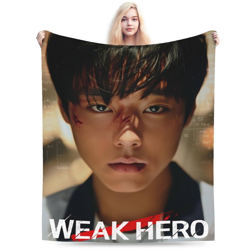 Weak Hero Flannel Blanket Winter Super Warm Throw Blanket for Students Couch Chair Novelty Bedspread Sofa Bed Cover