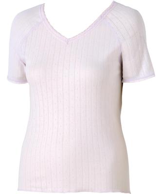 Wacoal Short Cotton Cooling for DHL255 PI LL [Easy Partner] Underwear, 3/4 Sleeve, Sleeve, 100% (Body Fabric), Material, Seniors,