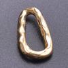 5pcs Gold Color Various Irregular Circle Pendants Women Men Necklace Charms Stainless Steel Pendant Jewelry Making Accessories