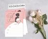 Inkdotpot 30A FloralA Fill-In Stil Braut Dusche Einladungen Hochzeit Blank