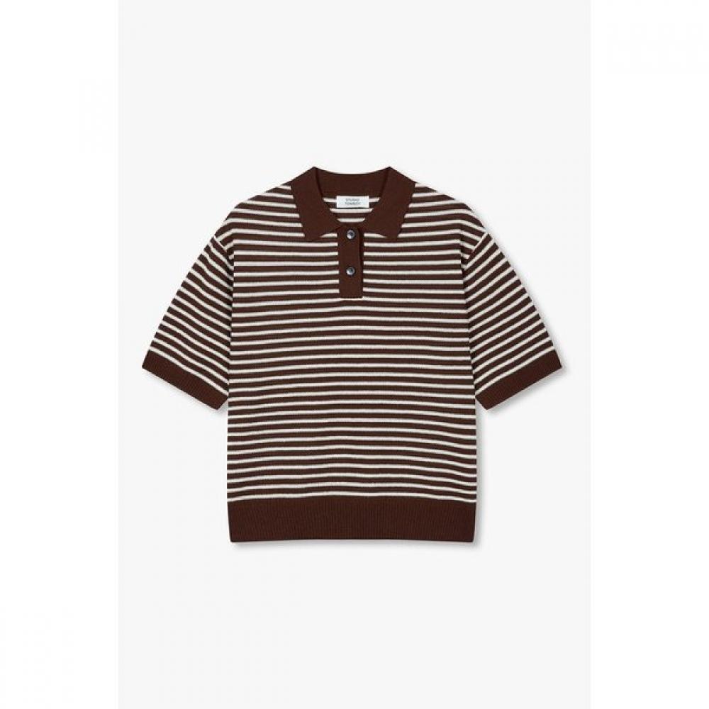 Studio Tomboy Stripe Collar Pullover 9176352971ct