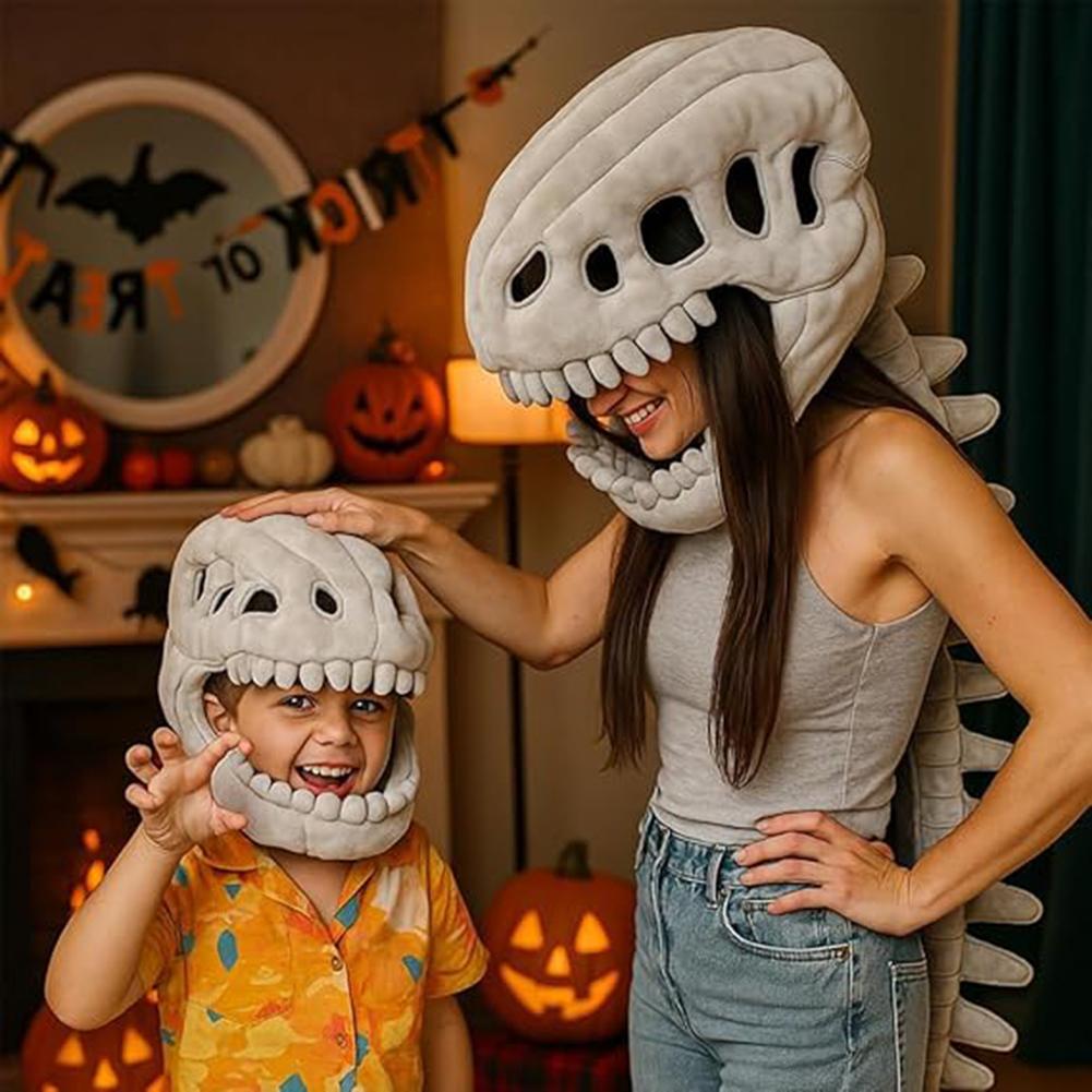 Spinosaurus Plush Dino-Outfit,Dinosaur Skeleton Costume,Funny Role Play Costume,Soft Plush Dinosaur Skeleton Toy 76/117cm