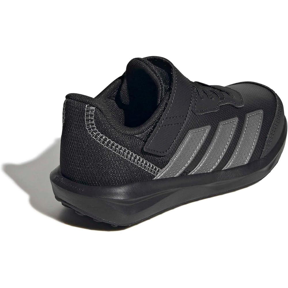 Adidas Faito EL Kids Sneakers Unisex Core Black Iron Metallic Footwear White 22.0 Cm