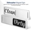 Acrylic ABS Magnetic Dishwasher Sign Clean Dirty Indicator Fridge Magnet Home Decor Multi Functional Metal Surface
