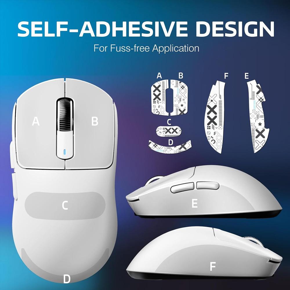 ZENTAURA X8 Dual Mode Wireless/Bluetooth Gaming Mouse with Anti-slip Sticker TYPE-C Rechargeable Office Mouse for Laptops