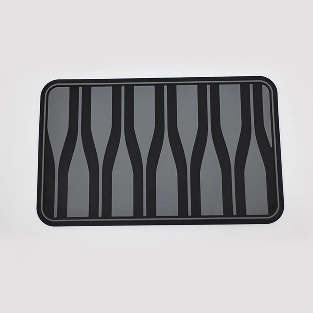 Universal Car Floor Pads Anti-skid Pedal Mat Interior Accessories Heel Foot Mat Pedal Cover Black PVC Universal Car Mat