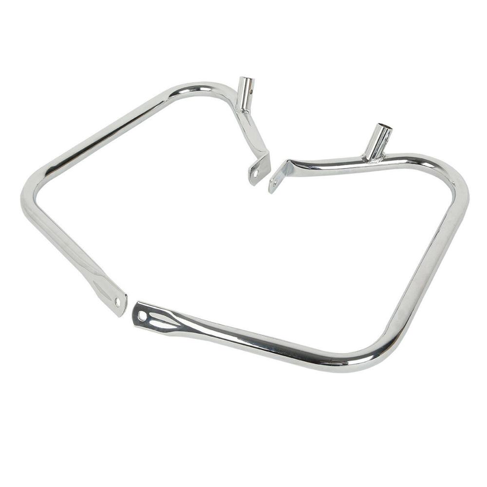 Motorcycle Saddlebag Bags Steel Guard Bracket For Harley Touring Road King Electra Glide Road Glide 1997-2013