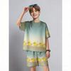 Kids Set Fun Cartoon Duck Printed Kids T-shirt and Shorts 2 Piece Set Summer Casual Outdoor Boys and Girls Outfit Kids Clothing