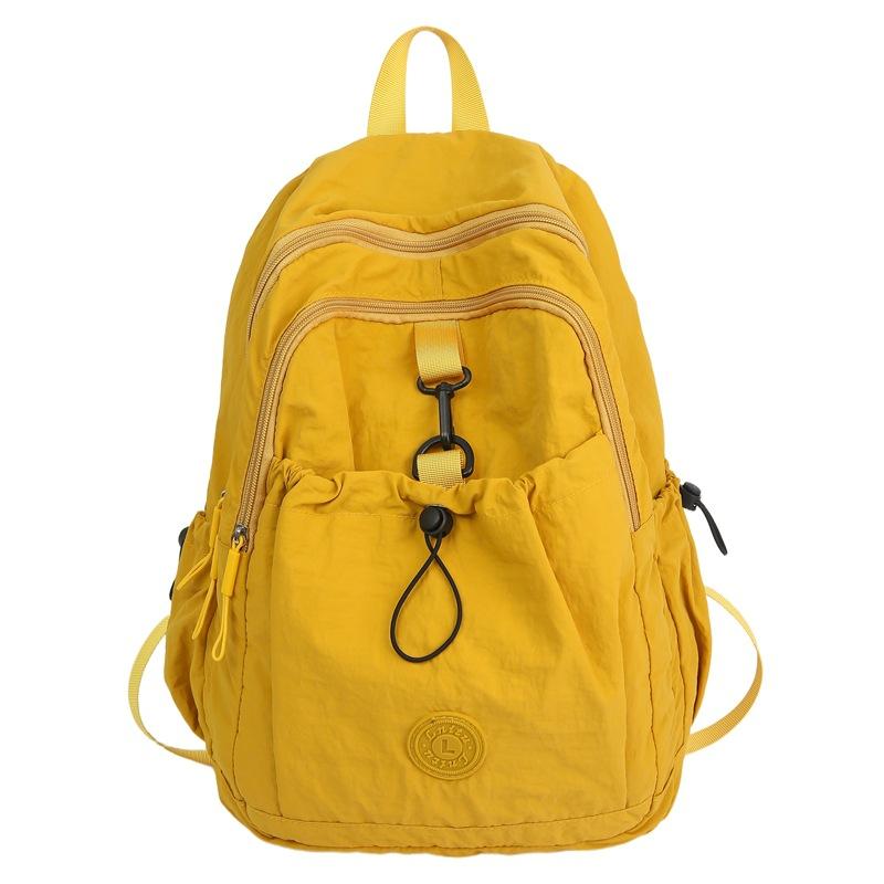 Schoolbag New Fresh Junior High School Backpack College Bag Large Capacity Nylon Commuter Casual Versatile Backpack