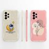 Cute Panda Case For Samsung Galaxy A72 Fundas Camera Protection Back Cover For Samsung A 72 4G 5G Soft Liquid Silicone Bumper