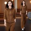 2026 Women's Two-Piece Sportswear Set: Casual Loose Hoodie & Long Pants for Spring & Autumn, Plus Size Available