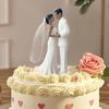 Romantic Bride Groom Topper Elegant Design Anniversary Decoration  Wedding Celebration