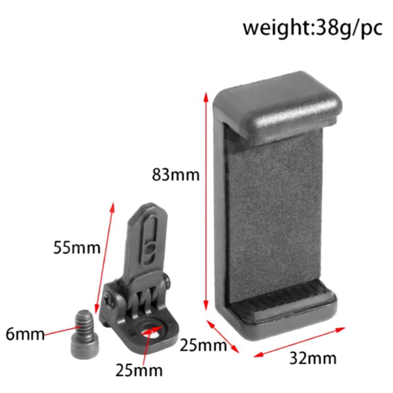 Transmitter Phone Mount Holder ABS Bracket Secure Grip FPV Flight Phone Clamp for Flysky G7P ST8 FS-G7P RC Parts Accessories чёрный