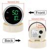 Digital 2 IN 1 Oil Temperature+Oil Pressure Gauge Green Red LED 52mm Gauge with Oil Press/Temp Sensor for Car Boat 12V24V