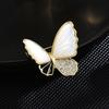irregular patchwork butterfly brooch