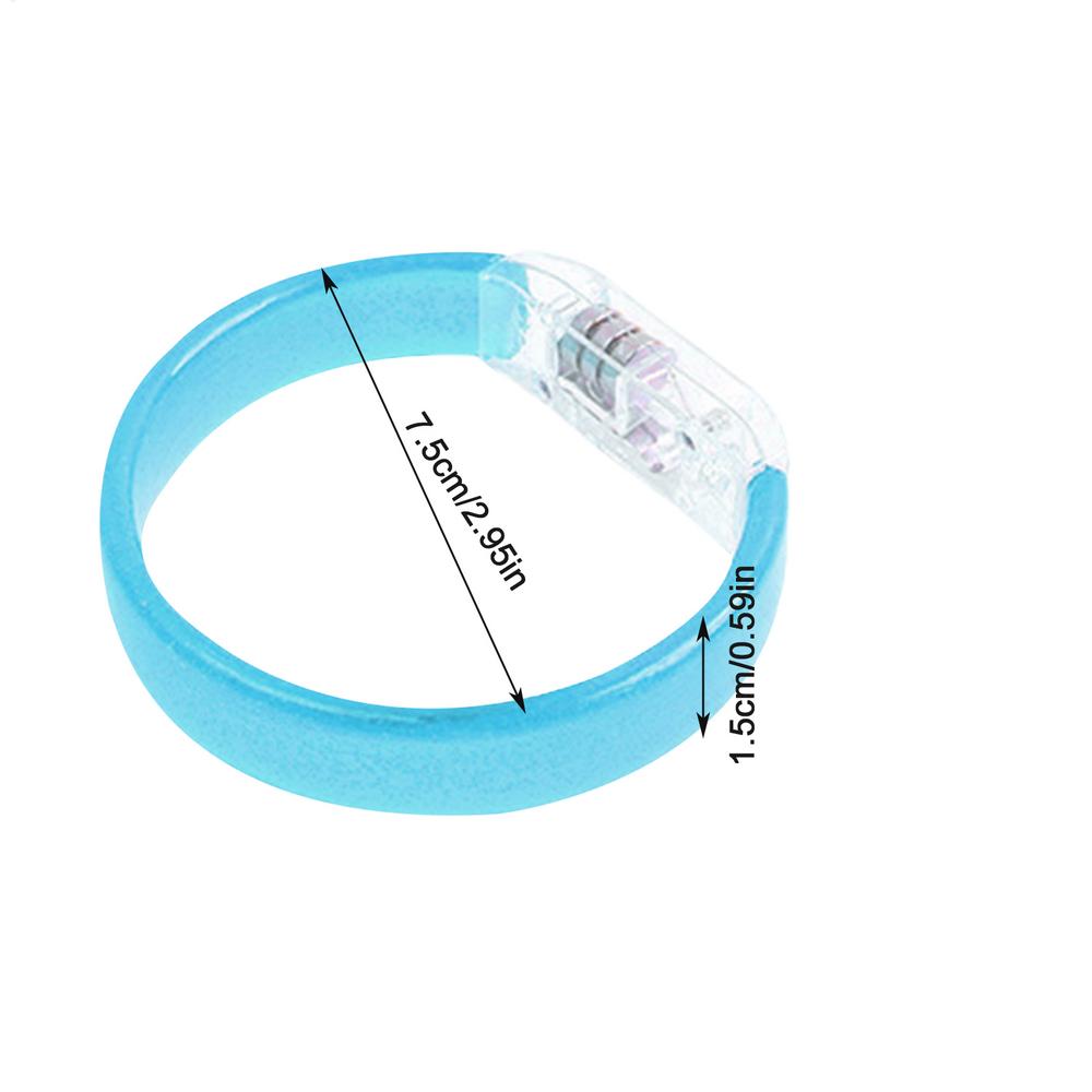 Flashing LED Wristband Multicolor Luminescent Bracelet for Party Concert Festival Waterproof Reusable Lighting Supplie