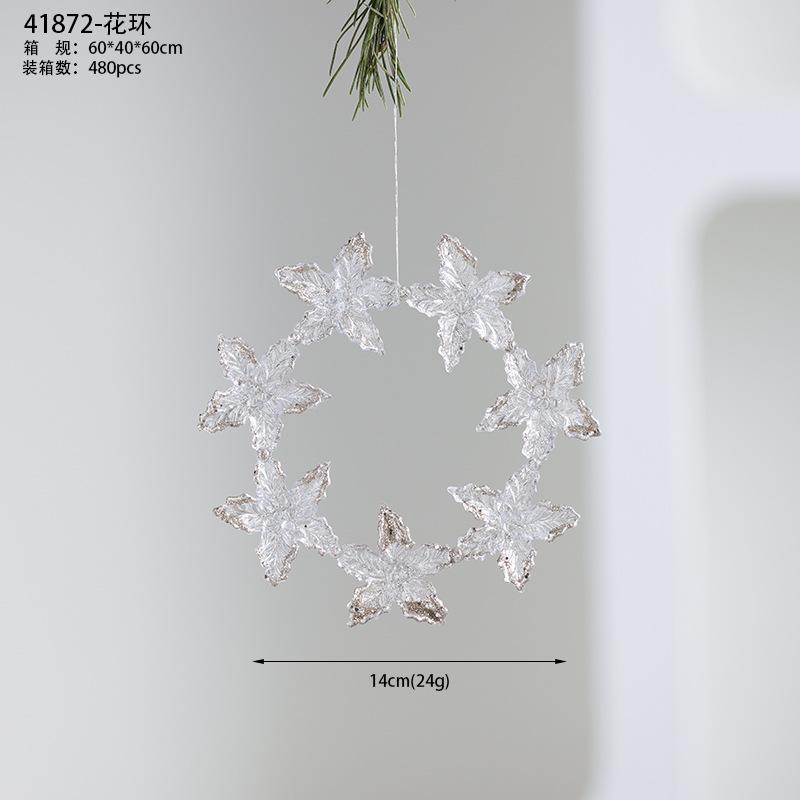 Modern Acrylic Christmas Tree Ornaments Bells Pumpkin Carriage Carousel Ballerina Minimalist Luxury Decor