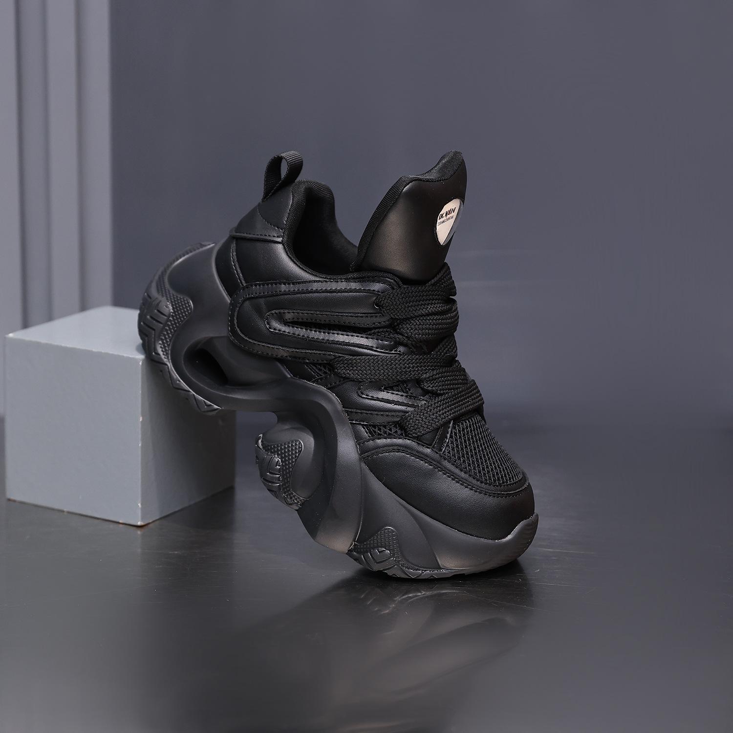 

118861 Double Mesh Daddy Shoes Women s Autumn Mesh Breathable Versatile Student Sneakers 40 чёрный