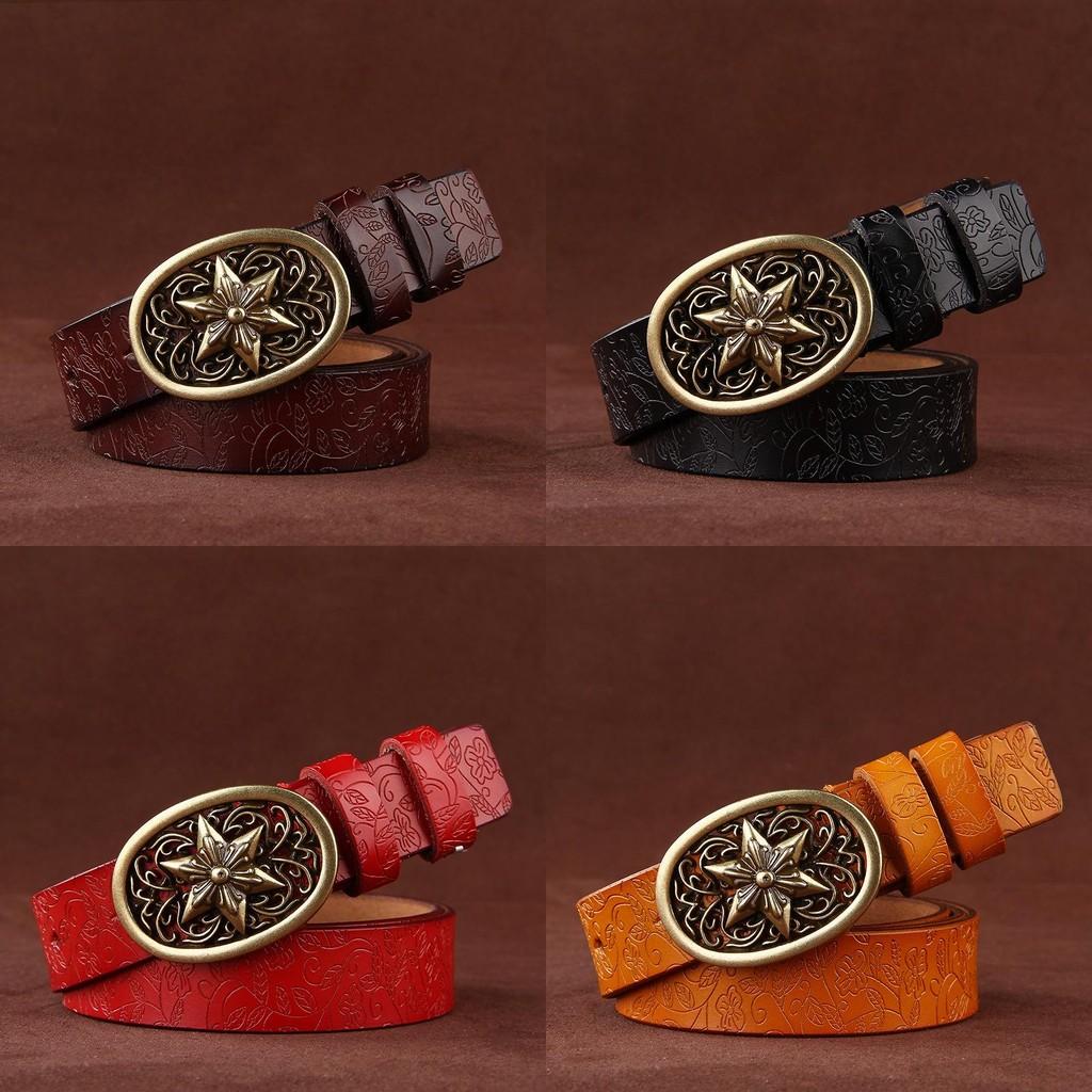 Handmade Genuine Leather Waist Belt With Antique Alloy Closure For Daily Fashion