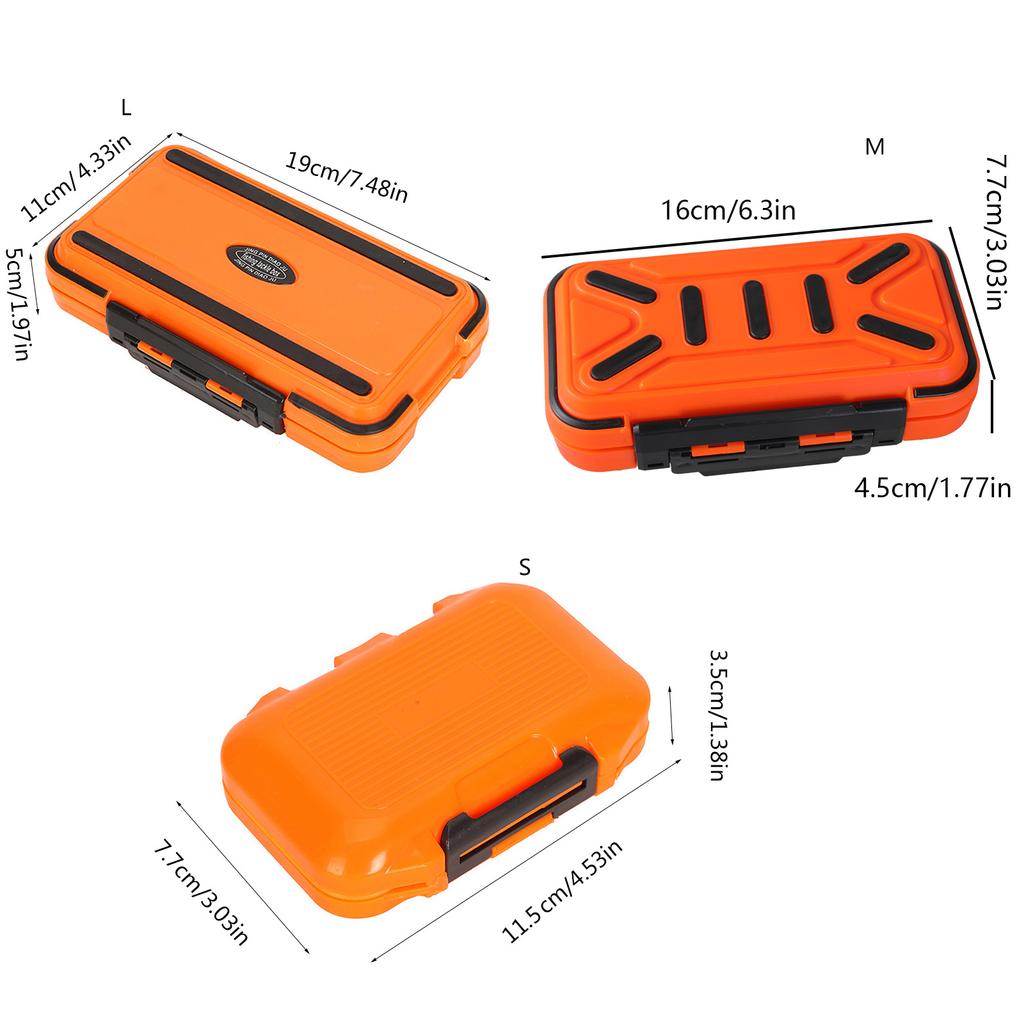 Double Sided Fishing Tackle Box Baits Lures Organizers Case Fishing Tool Box for Tool, Fishing Tackle, Craft, Part