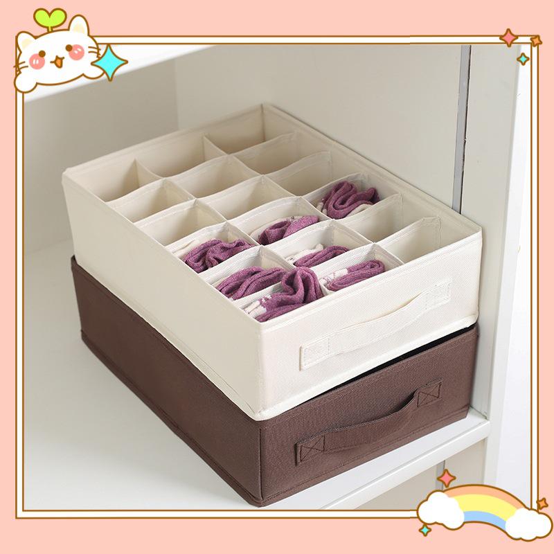 Oxford Cloth 18-Compartment Drawer Organizer for Socks & Underwear