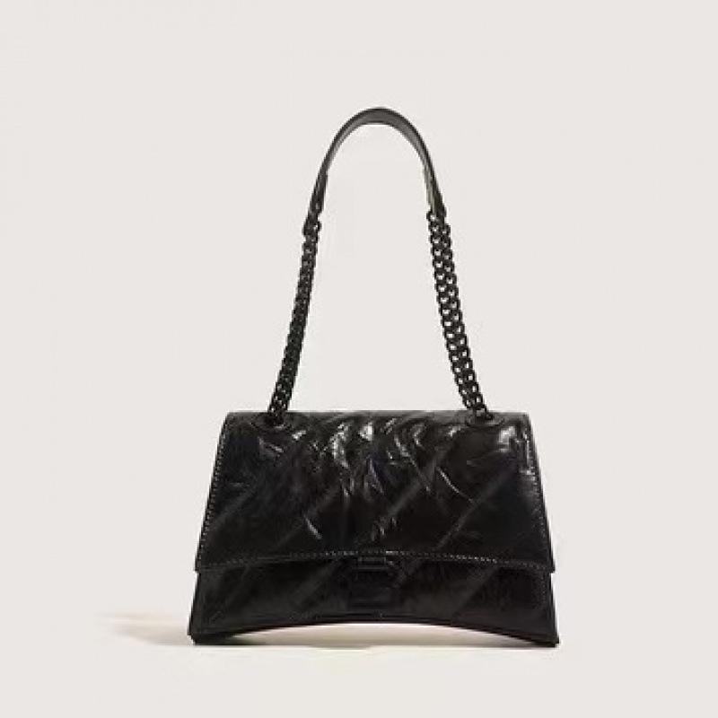 

Сумка-песочные часы B Женская 2025 Осень Вышитая Сумка-кроссбоди на цепочке