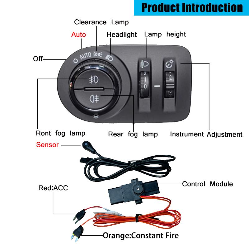 Auto Headlight Switch Module for Chevrolet Cruze Malibu TRAX for Opel Mokka Astra J Regal Encore