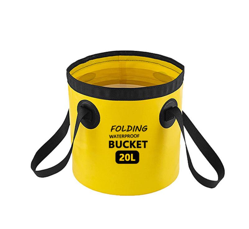 

Outdoor Camping Fishing Waterproof Bucket Pvc Portable, Portable Folding Bucket Bag Fishing Bucket 12L
