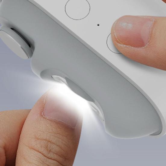 Elektrikli Tırnak Kesici Cilalayıcı Taşınabilir Otomatik LED Işıklı Tırnak Makası Çocuklar Yetişkinler Yaşlılar Şarj Edilebilir El Tırnağı Kesici Öğütücü