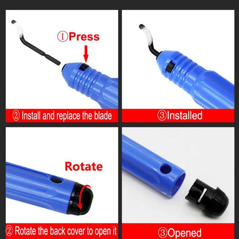 3D Printing Model Deburring Tool Trimming Knife Scraper Fixed Handle Plastic Burr Knife Trimming Neaten Deburring Pruning Kit