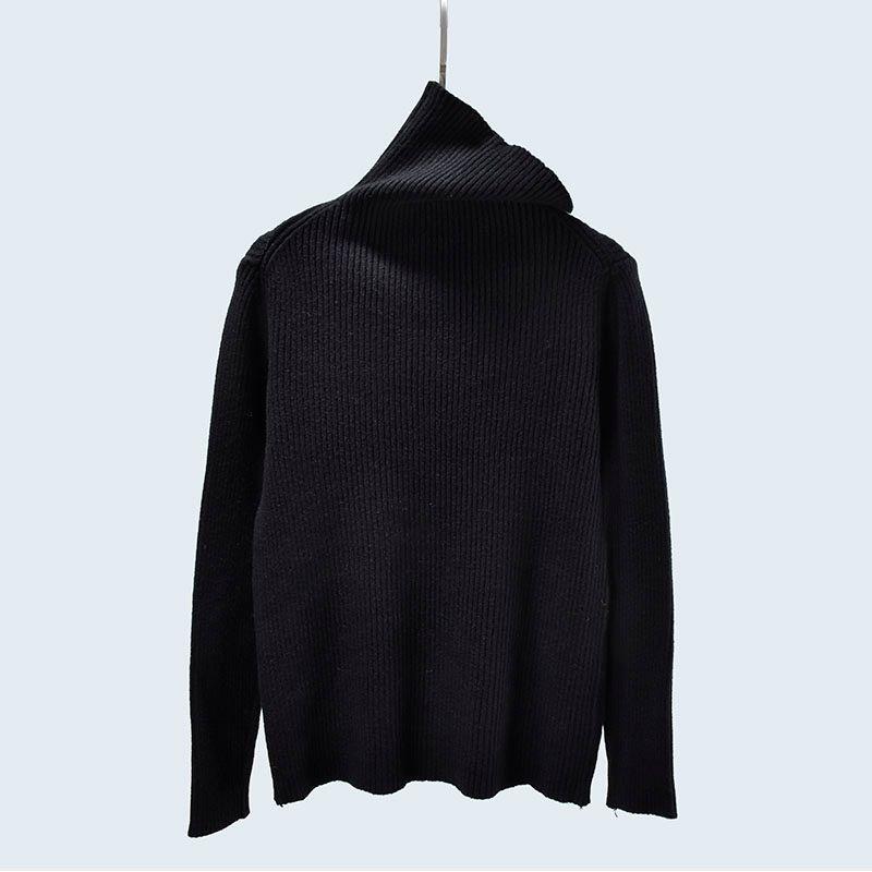 Thickened Basic Style Pile Collar Minimalist Easiest for Match Solid Color Rib Fabric Long Sleeves Women's Bottoming Shirt Autumn Winter Coat