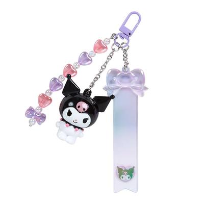 Clear Keychain Clear and Plump 3D Kuromi Kuromi 15 X 5 X 3 Cm Character 297721 [Sanrio] Kuromi-chan