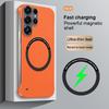 Luxury For Magsafe Magnetic Phone Case For Samsung S26 A55 S25 S24 FE Plus Ultra Frameless Wireless Charge Frosted NonSlip Cover