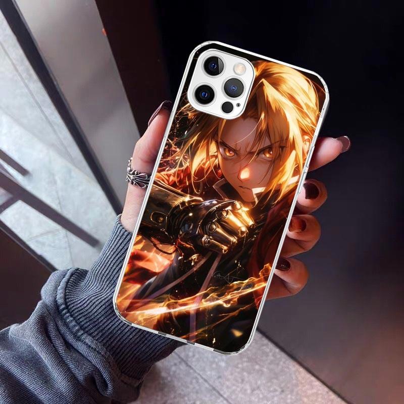 

Anime F-ullmetal A-Alchemist Phone Case For iPhone 17 Air 11 13 Mini 14 15 Plus 16 12 Pro Max 16E SE 7 8 Pattern Soft TPU Back C iPhone 15 Plus