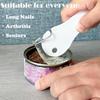 2 in 1 Soda Pop Top Can Opener Manual, 2PCS Easy Can Opener Tool for Long Nails, Seniors with Arthritis and Bartender