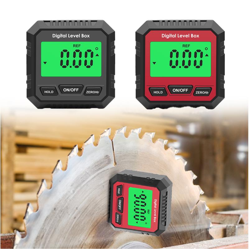 Digital Protractor 4*90° Electronic Inclinometer Backlight Level Box with Magnetic Base Angle Finder Gauge Measurement Practical