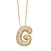 Zircon Alphabet Necklace: Elegant Clavicle Chain for Women