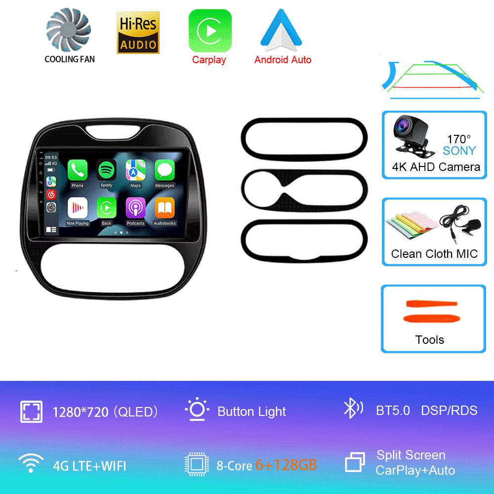 Auto Radio Android 14 For Renault Captur CLIO Samsung QM3 2011-2020 Multimedia Player Wireless Carplay No 2Din DVD Head Unit