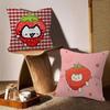 Cute Strawberry Cat   Personalized Pillow Cover Kids Bedroom Wild Party Decor Pillowcase kid Birthday shower Gift