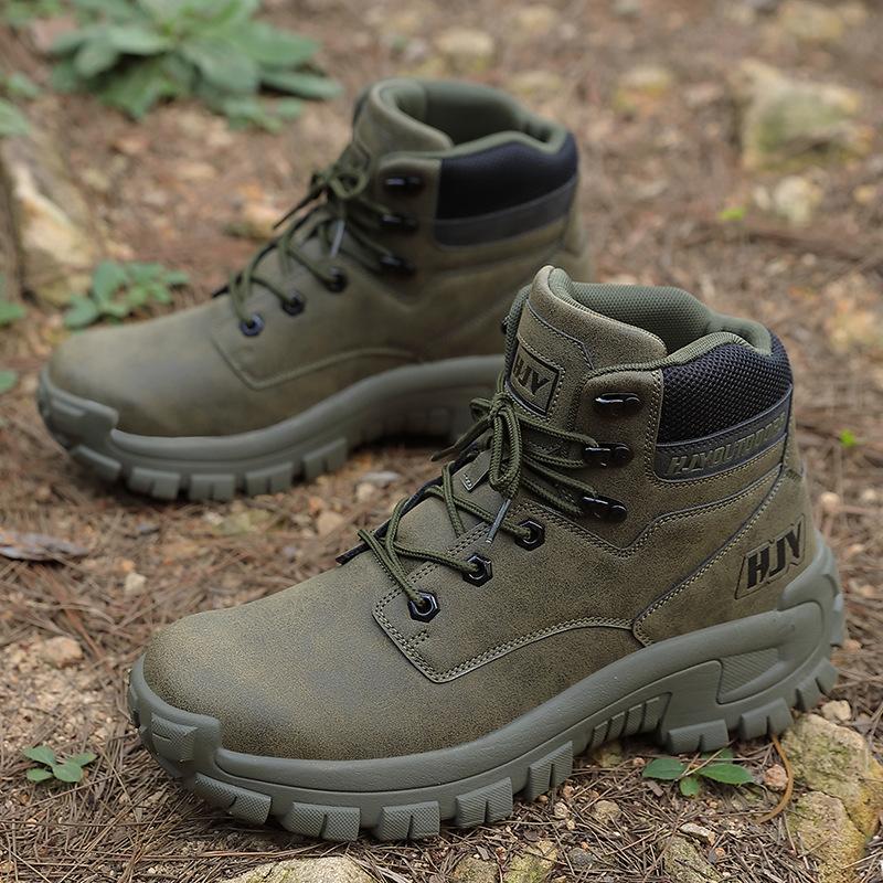Large size outdoor hiking tactical boots training field training military boots mountaineering shoes sports wear-resistant men's boots