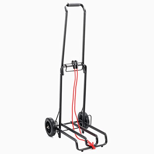 Campers Collection Yamazen Power Carry Cart 60 BMC-31KD(BK) - Foldable, Compact Shopping Cart with Large Tires and a 60kg Load Capacity, Black
