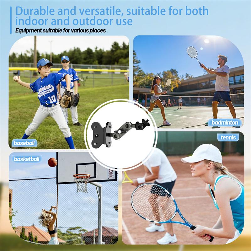 Smartphone Fence Mount Bracket For Live Streaming Adjustable Angle Action Camera Holder For Sports Record Baseball Softball