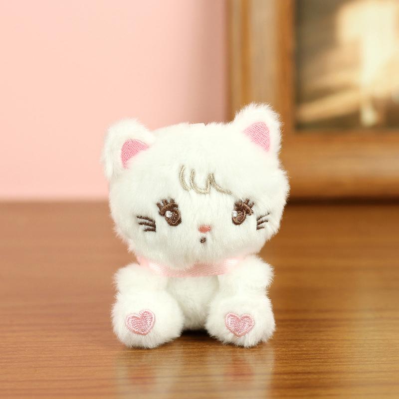 

Плюшевая кукла-подвеска брелок маленькая кукла милая игрушка-животное украшение подвеска для рюкзака подарок белый