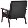 Vidaxl TV Armchair, Black, Faux Leather