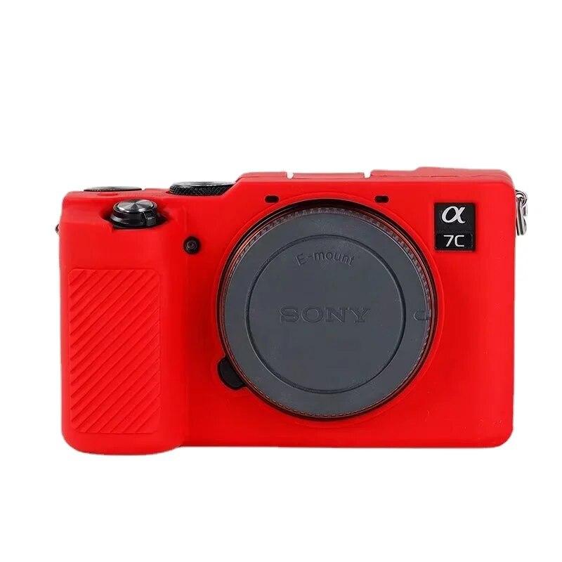 Sony A7C Silikonhülle, Gummigehäuse, Schutzrahmen, Haut für Sony A7C Alpha 7C ILCE-7C Kamera, weich