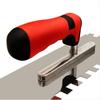 BHBL 1/2inch Square Notched Trowel,Stainless Steel Flat Finishing Trowel for Cement, Masonry Tile Installation Work