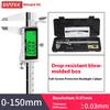 Digital Caliper 1-111mm  Electronic Stainless Steel Vernier Caliper with Depth Gauge High Precision IP11 Waterproof LCD Display