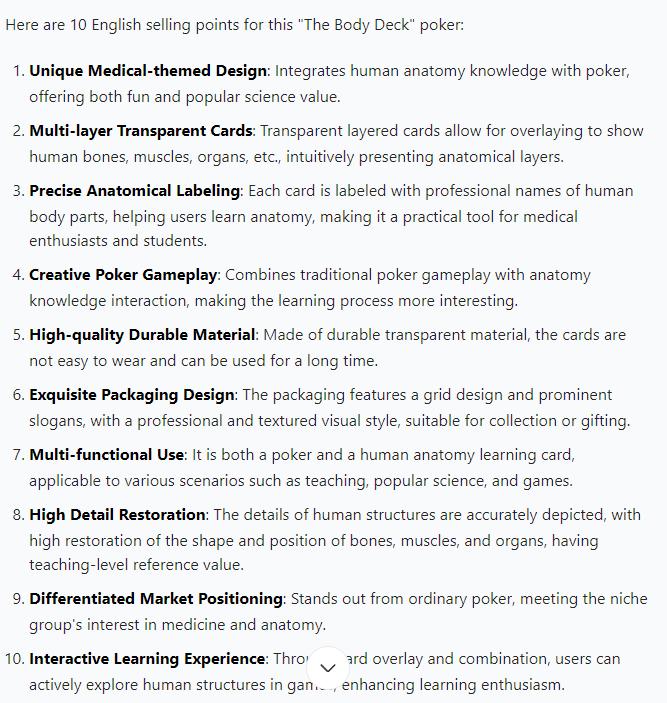 Human Skeleton Knowledge Poker Cards, Transparent PVC Waterproof Cards, Educational Gifts and Collectibles for Medical Students