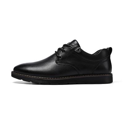 Frühling neue Business-Casual-Lederschuhe atmungsaktive schwarze Lederschuhe bequeme Schuhe mit weicher Sohle
